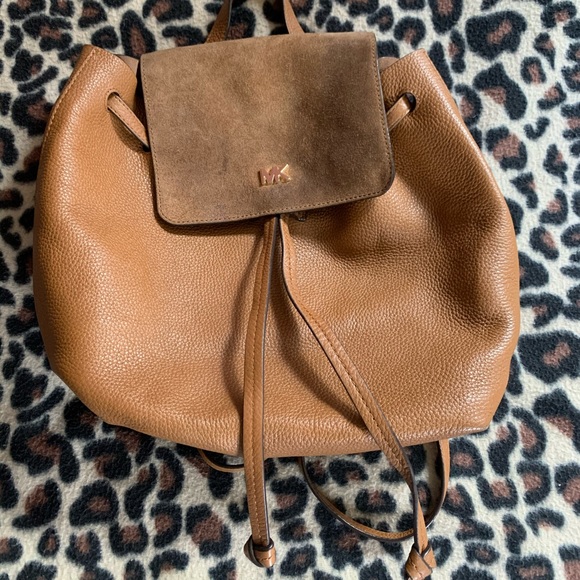 Michael Kor’s Pebbled Leather Backpack Purse main image 4